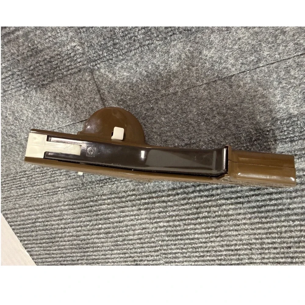 Vintage Dymo 1610 Manual Embossing Label Maker Brown Handheld Retro Office Tool